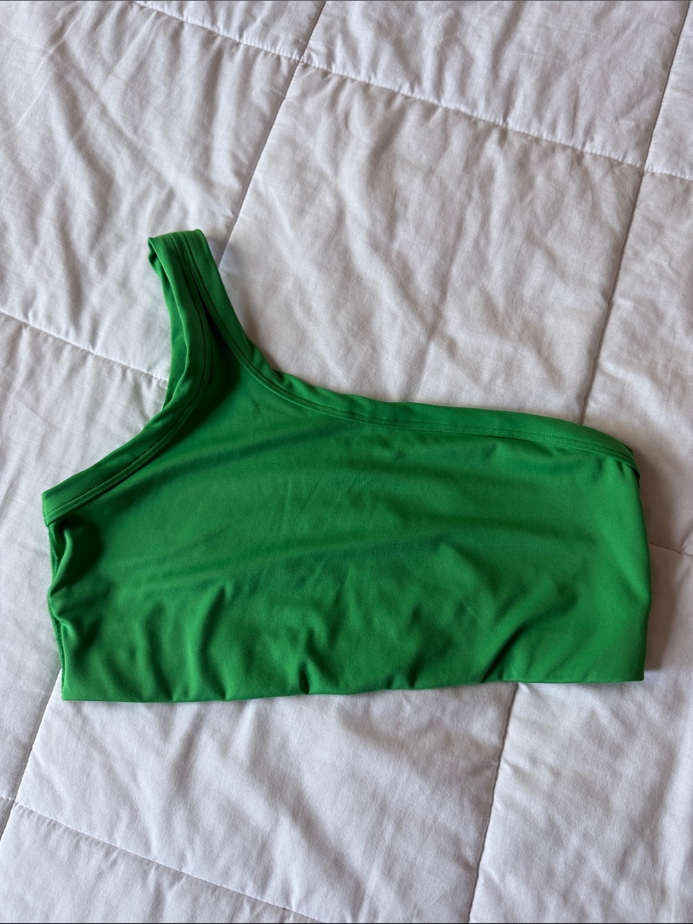 Target Green One-Shoulder Sports Bra